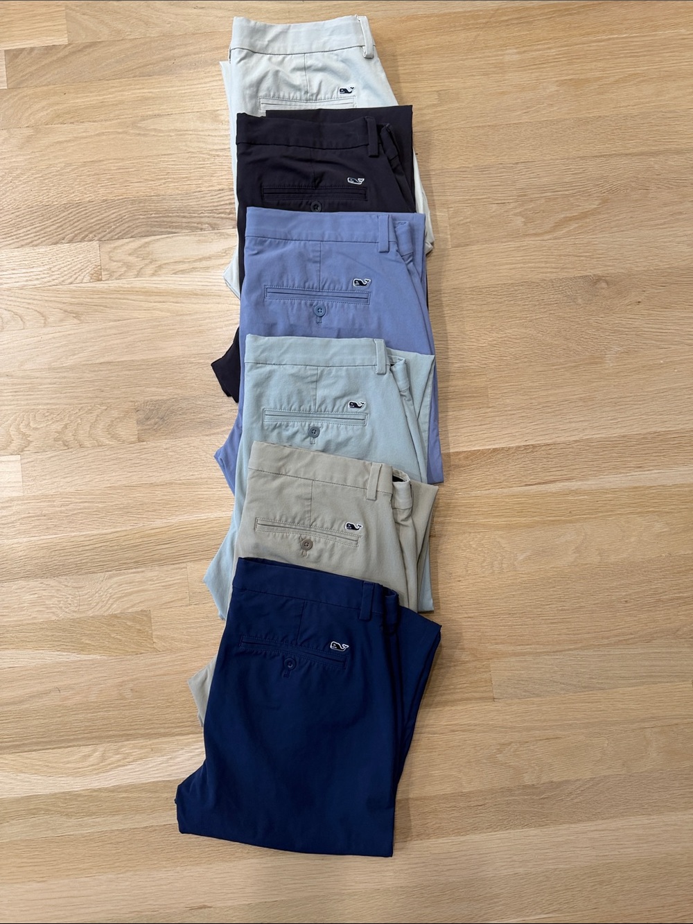 Vineyard Vines Men's Chino Pants - Navy, Khaki, Light Blue, Black, Gray, Cream